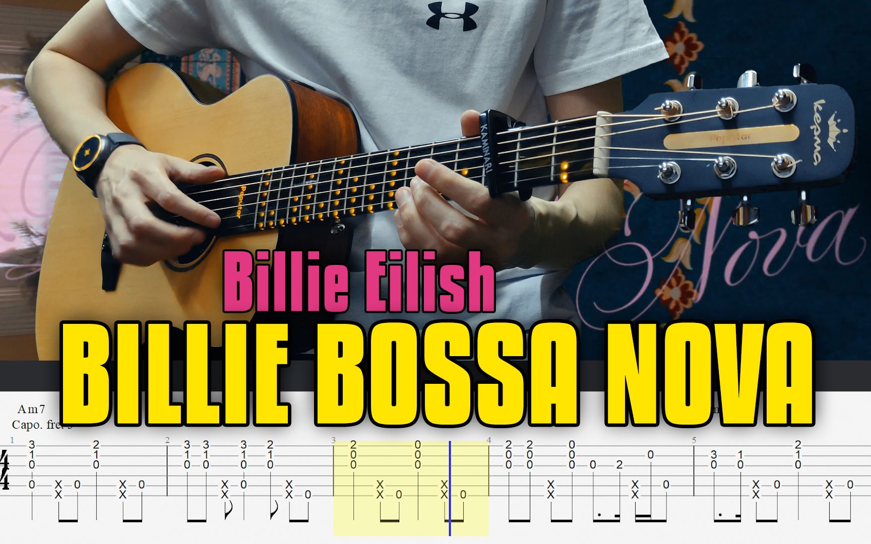 [图]Billie Eilish – Billie Bossa Nova. 指弹吉他谱