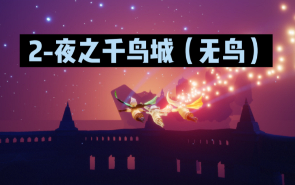 sky光遇隐藏图合集2霞谷千鸟城夜晚无鸟但非常梦幻简易版进入教程