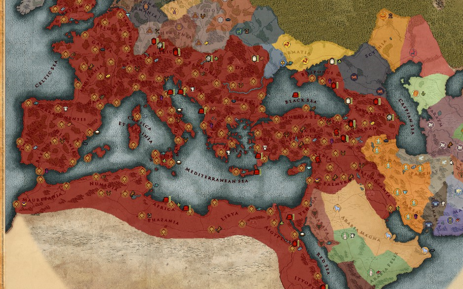 罗马全面战争2地图图片