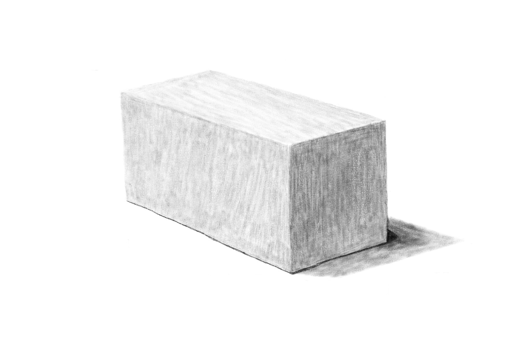 长方形石膏【素描练习】