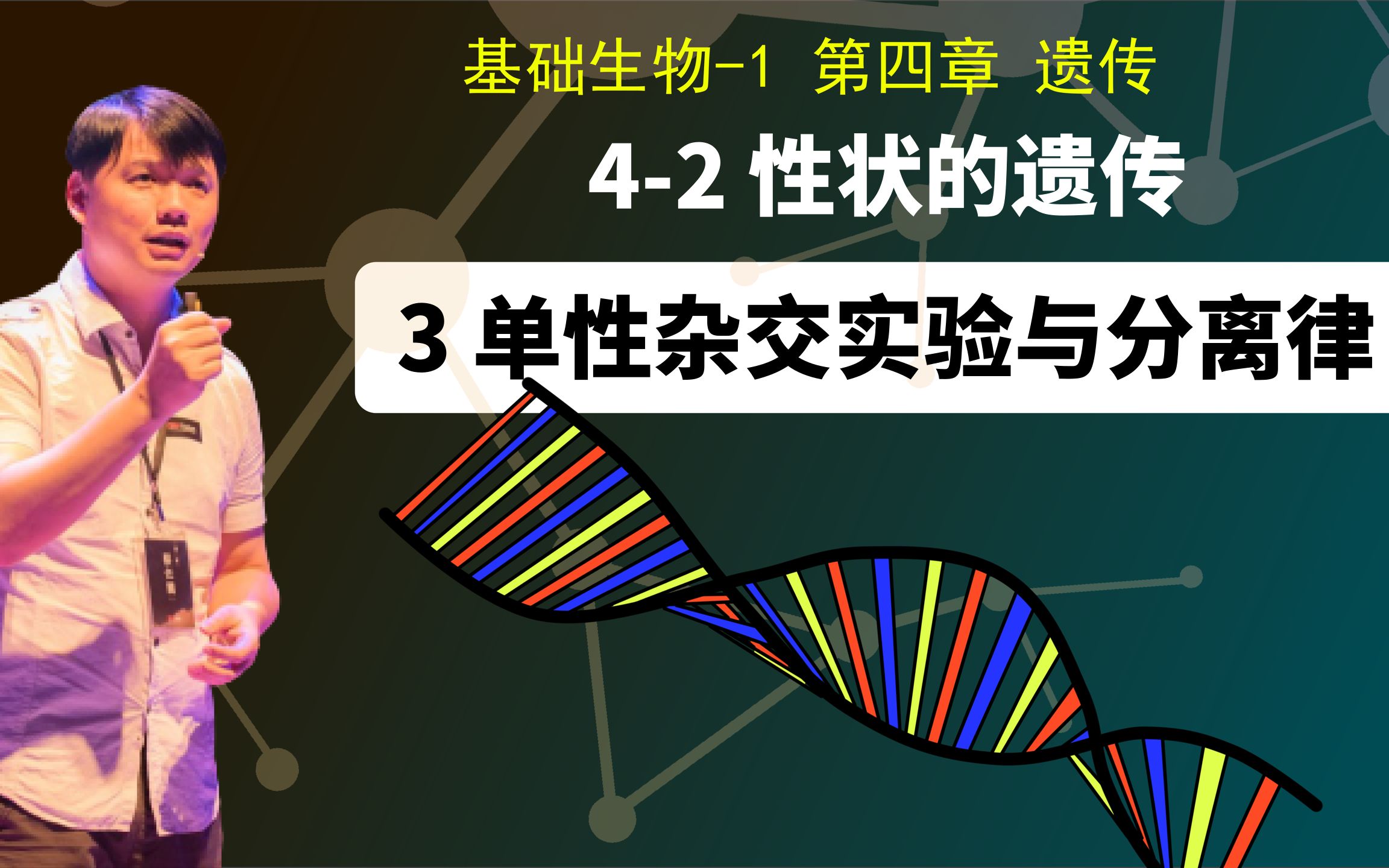 基礎生物學4-2.3 單性雜交實驗與分離定律