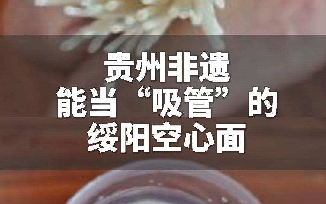 贵州非遗遵义绥阳空心面,传承千年 细如丝,中空如管的手工面哔哩哔哩bilibili