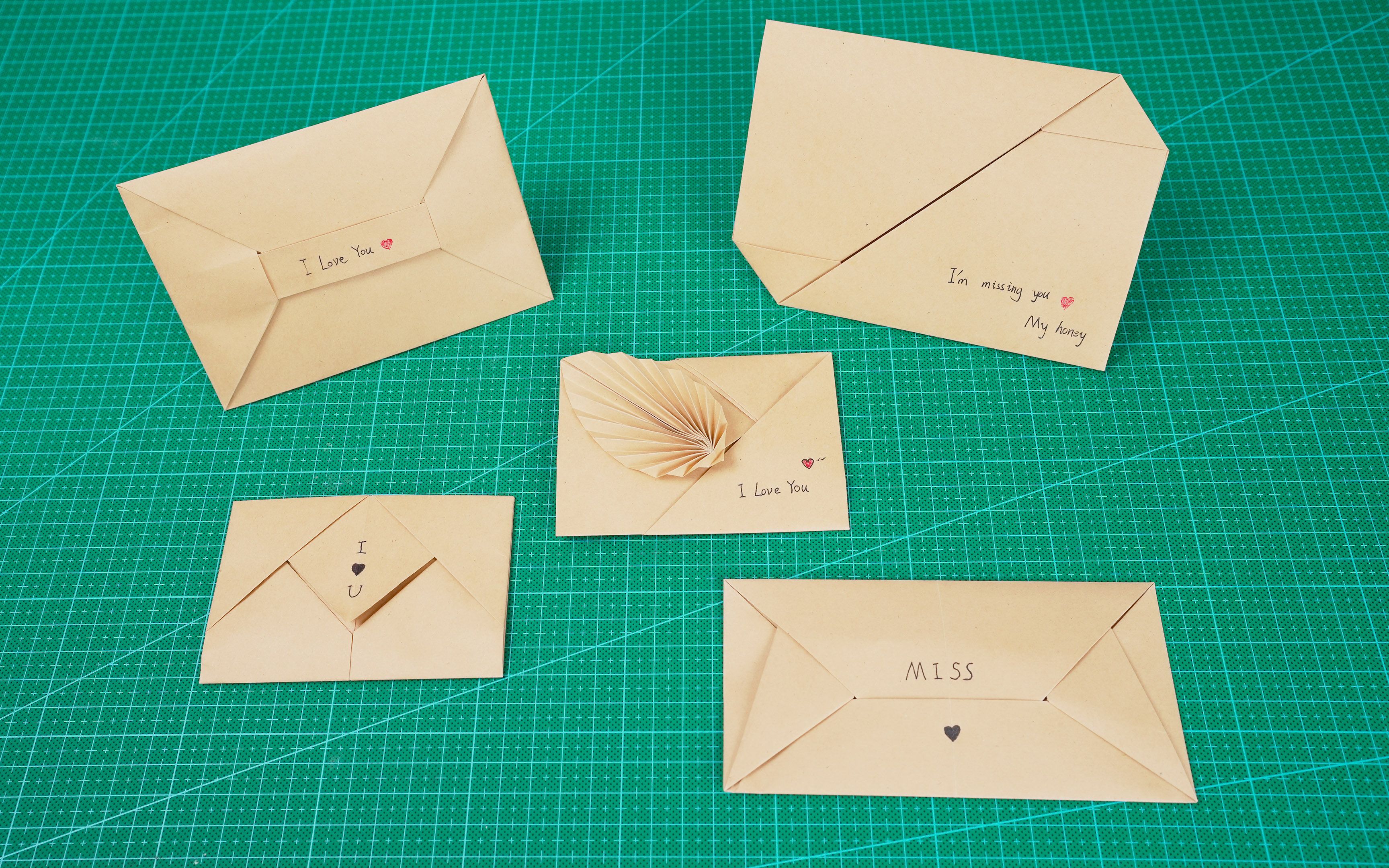 简单的手工折纸 小信封怎么叠纸图解步骤╭★肉丁网