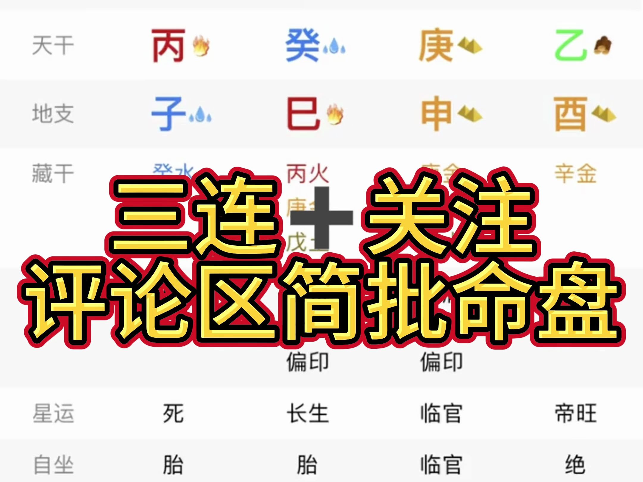 (三连+关注)评论区免费简看八字 带着问题来、提前排好盘哔哩哔哩bilibili