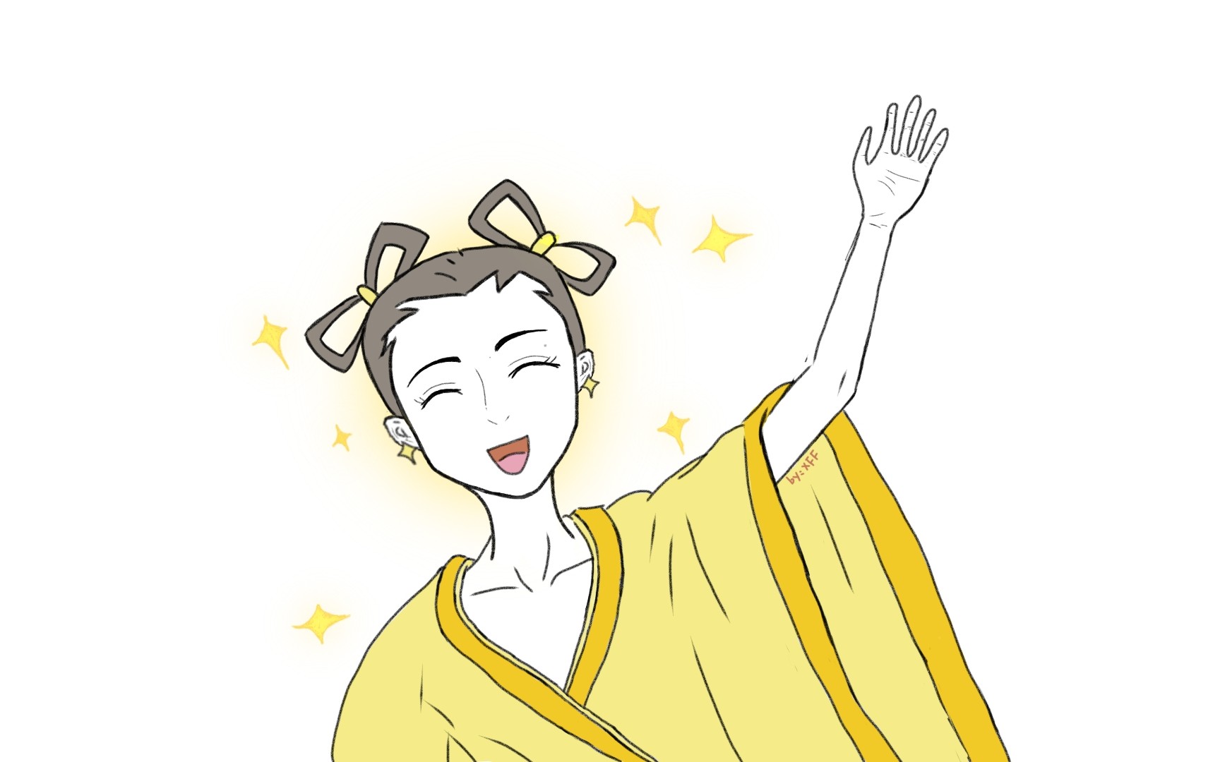 画世界非人哉星光灿烂的金吒临摹手绘新手小白