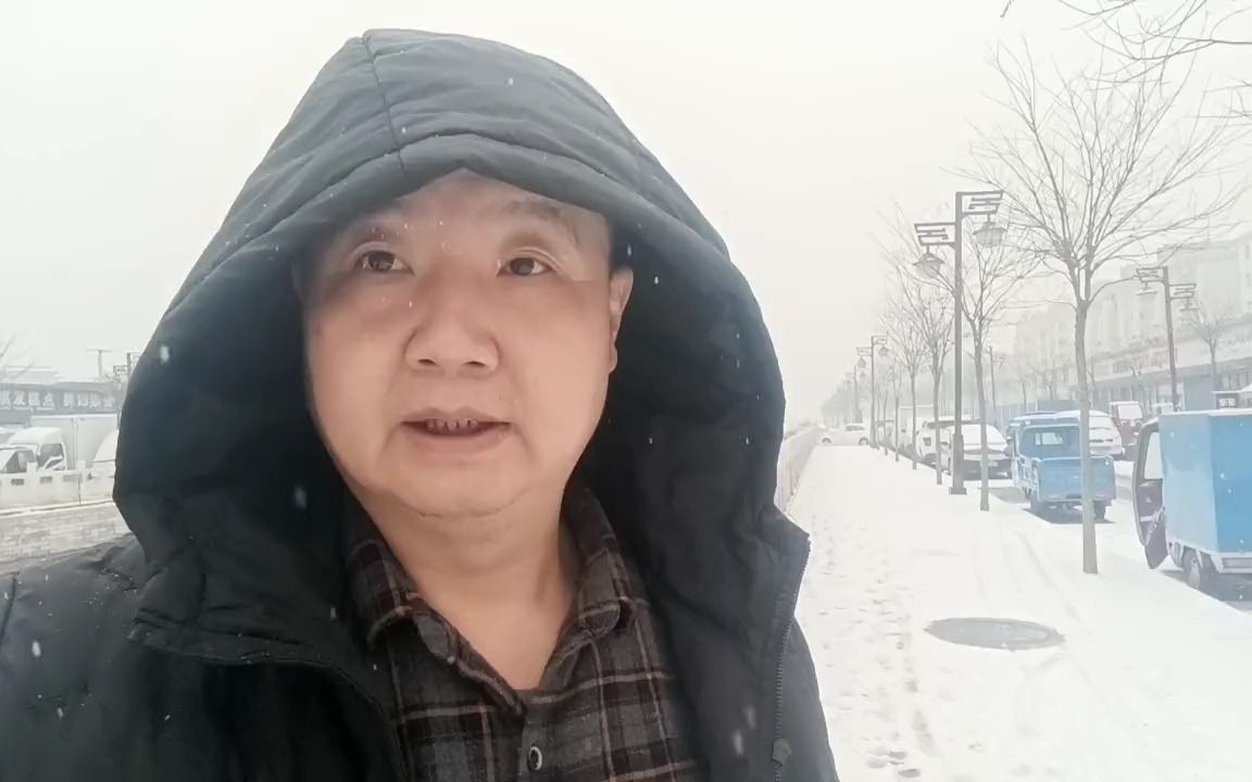 [图]2022年的第一场雪来了，大家的牛肉可能要迟到一两天