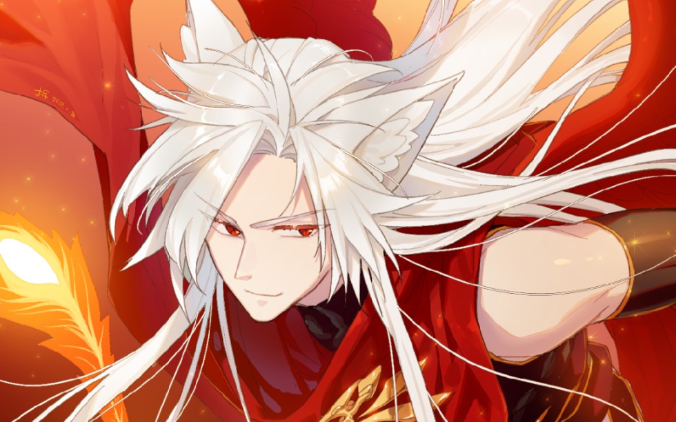 【绘画过程】今天份的摸鱼【听歌向】百里守约-朱雀志bgm:华鸟风月