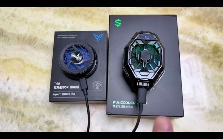 132_手机散热器真实测评,飞智b5x对比黑鲨冰封2pro #手机散热器 #手机