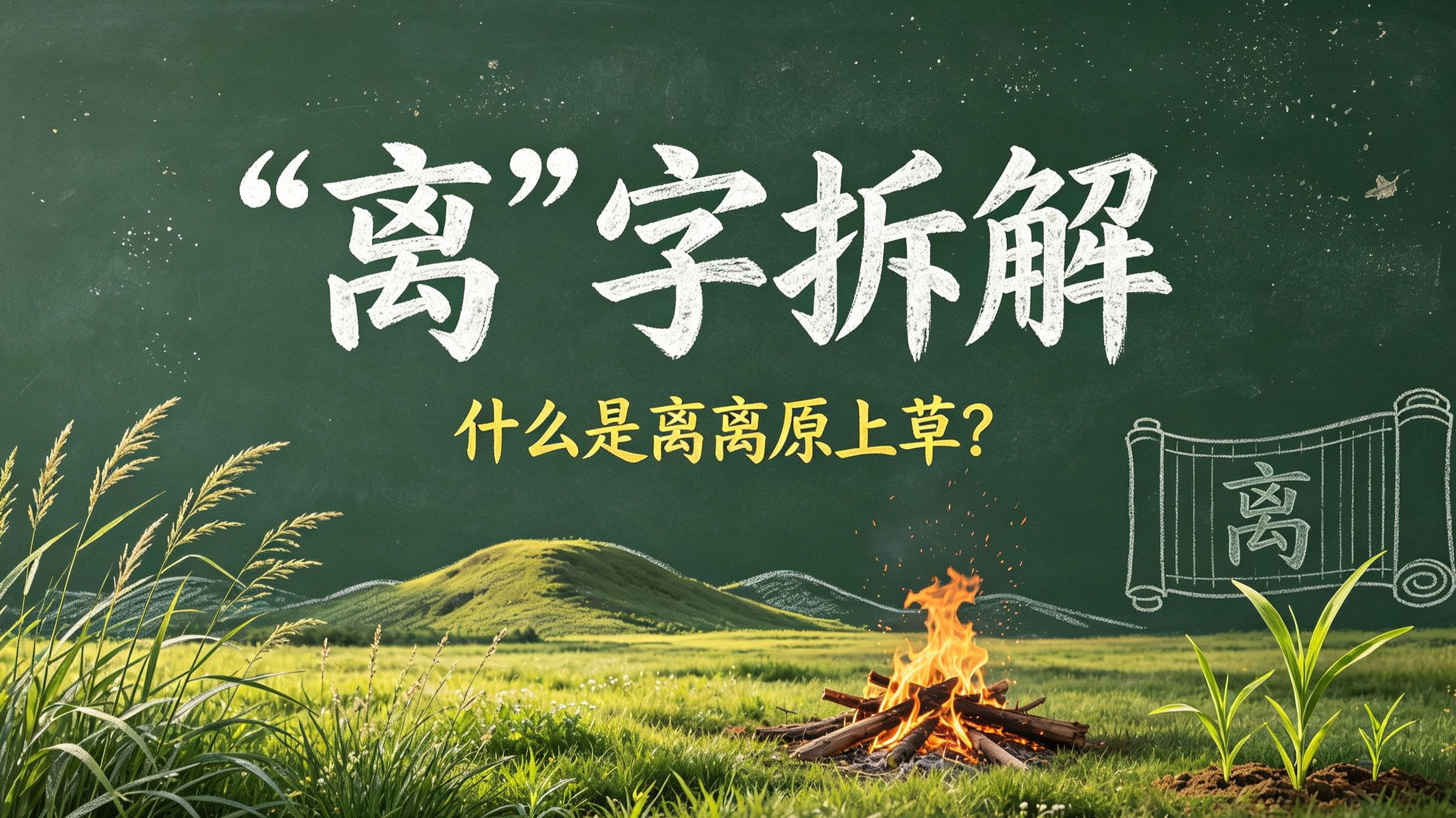 离离原上草的“离离”为什么是草木茂盛的意思？