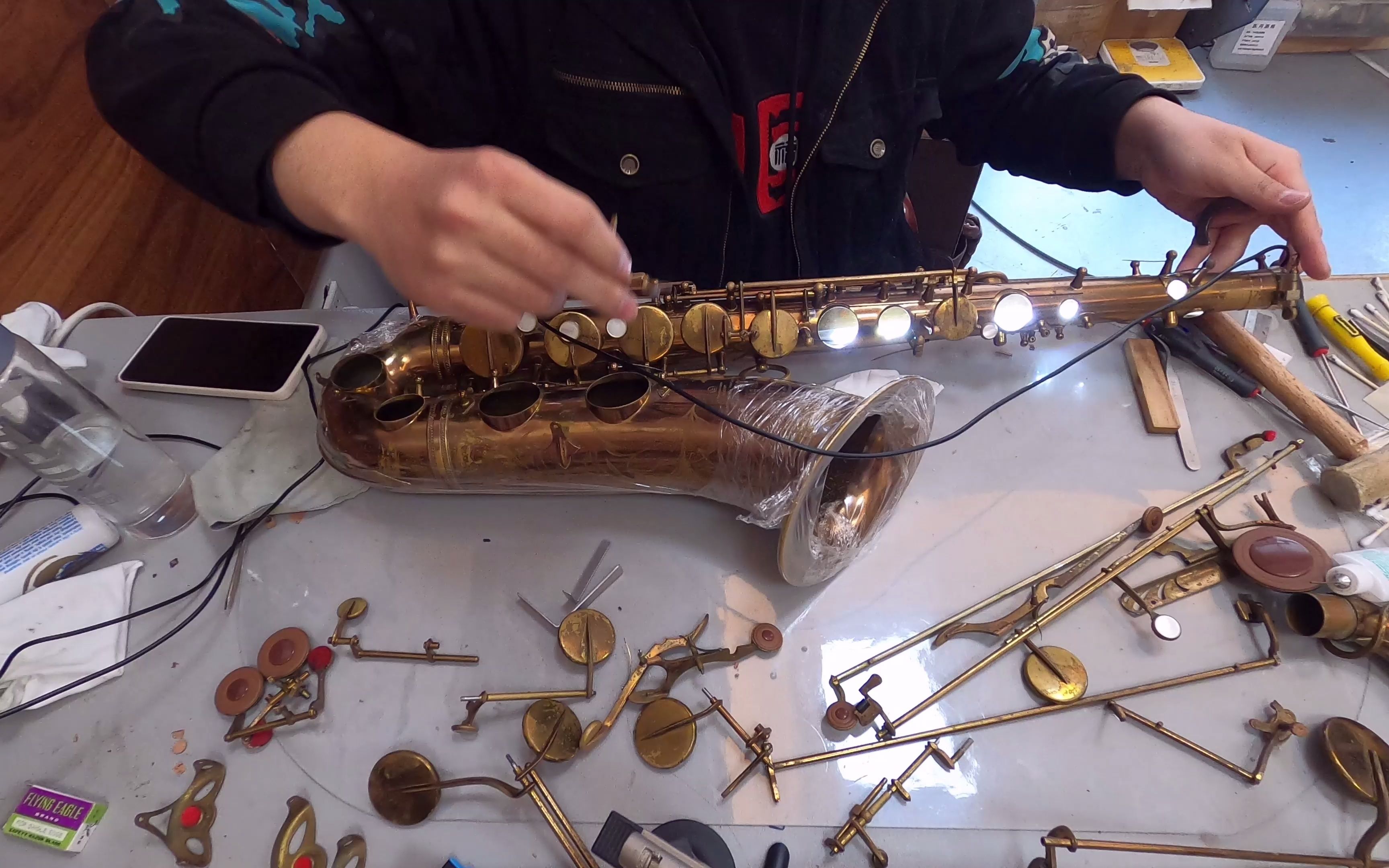 selmer塞尔玛markⅥ马克六次中音萨克斯保养调试【乐器维修】【4k】