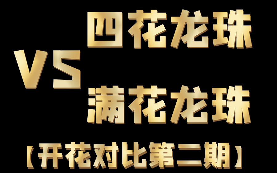 【食物语】满花龙珠与四花龙珠伤害对比测试!【开花对比系列第二期】哔哩哔哩bilibili