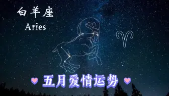灵巫塔罗 白羊座5月运势 无法继续的感情 走不出的伤痛 哔哩哔哩 Bilibili