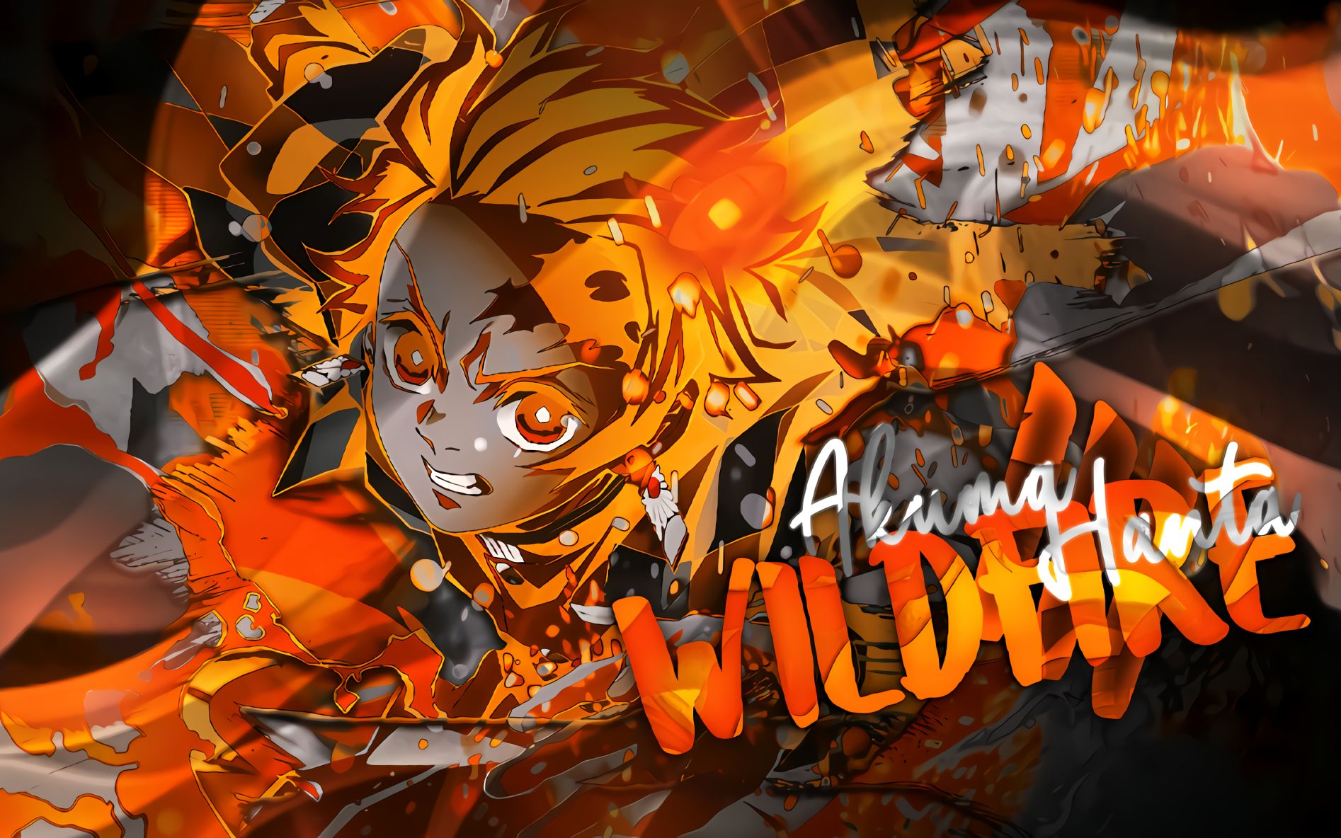 [demon slayer amv] - akuma hantà iii 野火!