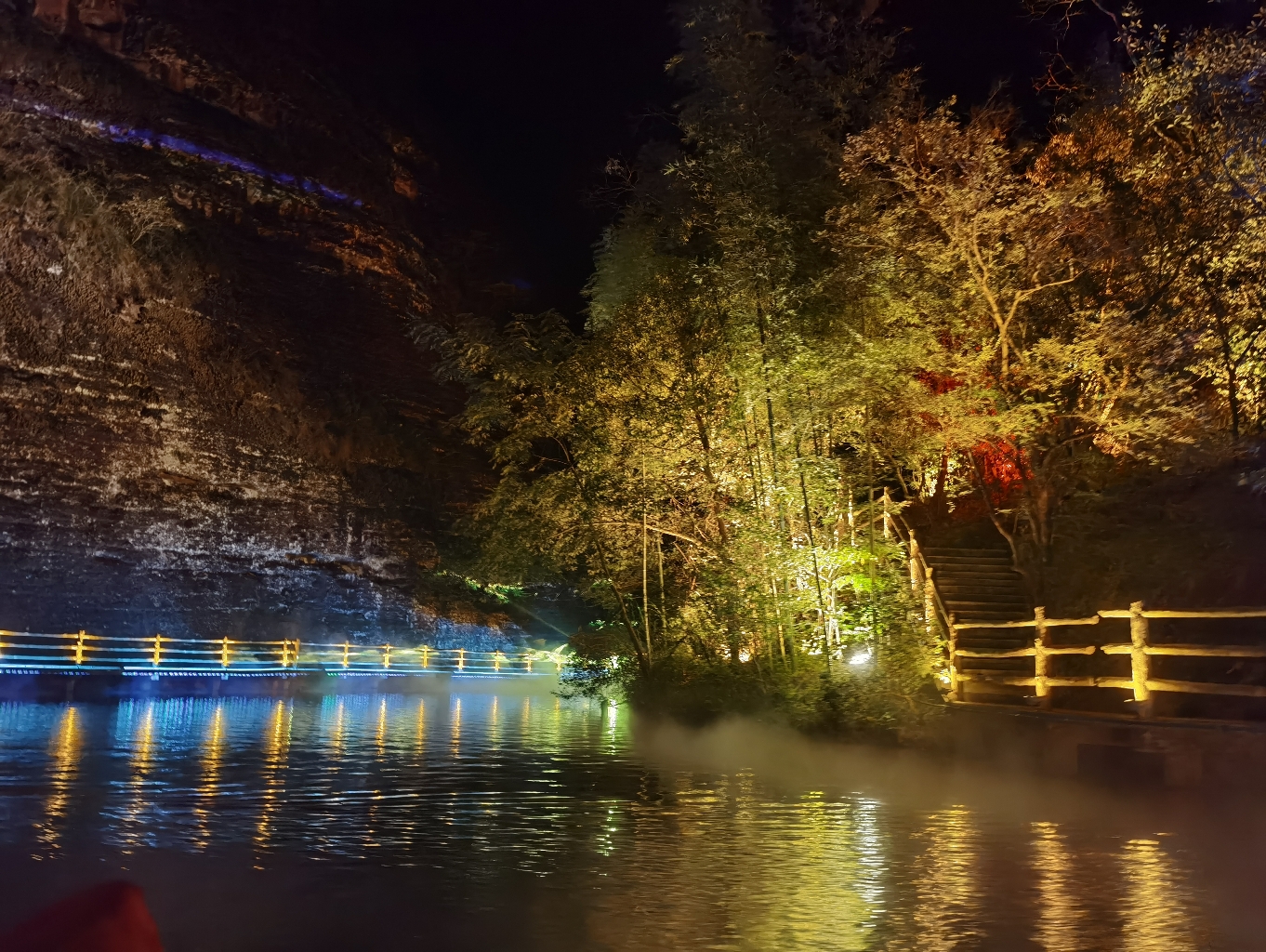 福建泰宁九龙潭夜景图片