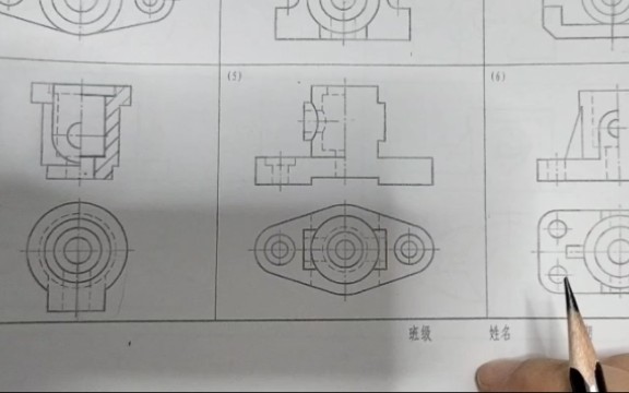 半剖视图画法讲解四哔哩哔哩bilibili