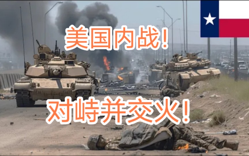 美国内战开始了?德州国民警卫队与联邦军队对峙并交火!