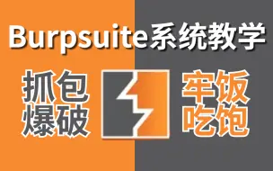 Download Video: 抓包爆破学得好，牢饭吃到饱，Burpsuite系统教学，Burpsuite渗透测试，手把手带你从入门到入狱，SRC挖掘/漏洞挖掘/网络安全/渗透测试