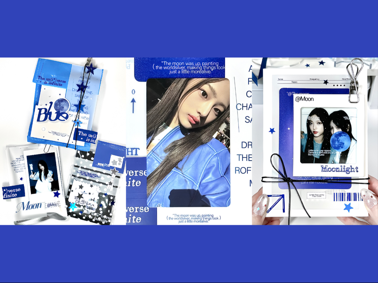 💙沉浸式打包小卡|Blue Moon*-和婉儿说晚安-和婉儿说晚安-哔哩哔哩视频