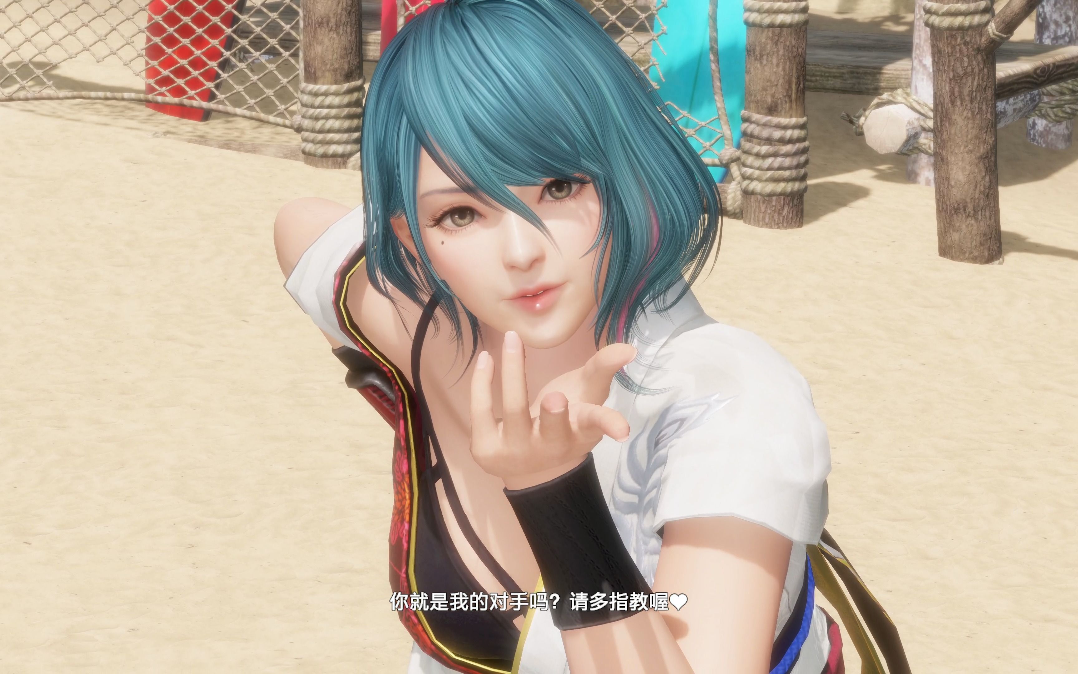 4k超清《死或生6》风情万种的沙滩女神,面对黑丝兔女郎,应对起来还是