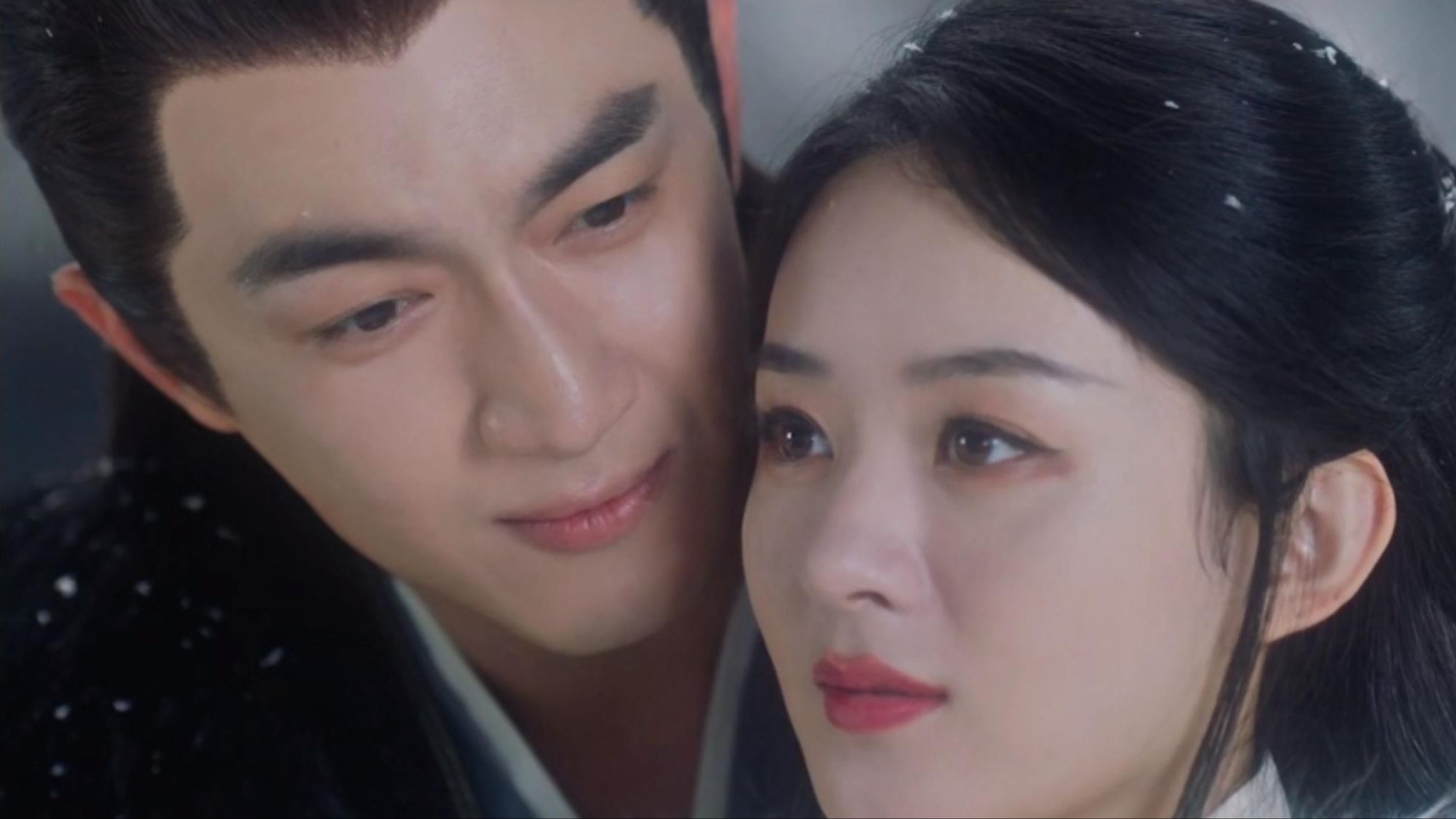 与凤行:林更新雪中求婚赵丽颖这幕,堪称全剧经典,画面太心动!