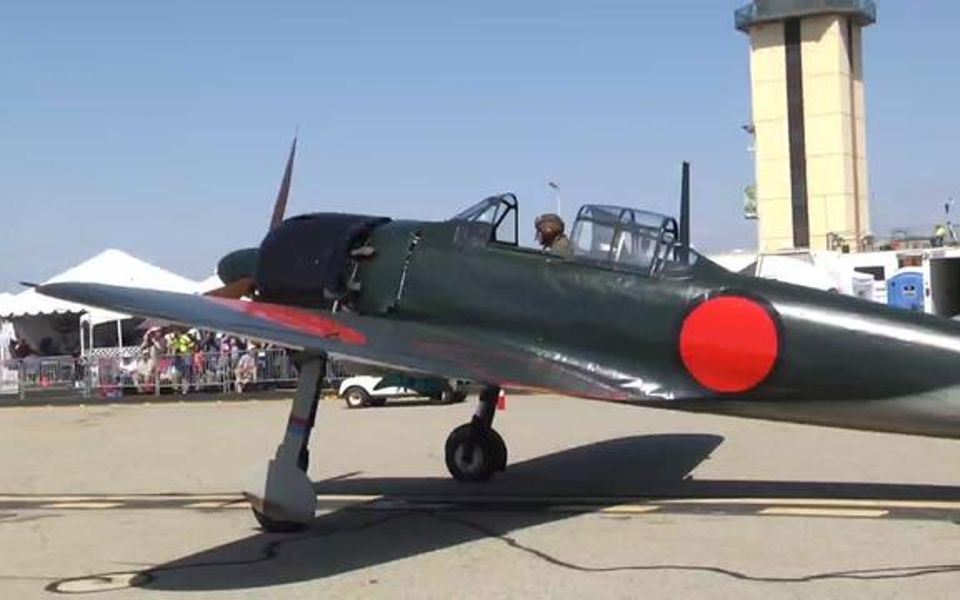 由三菱公司制造的a6m零式战斗机!