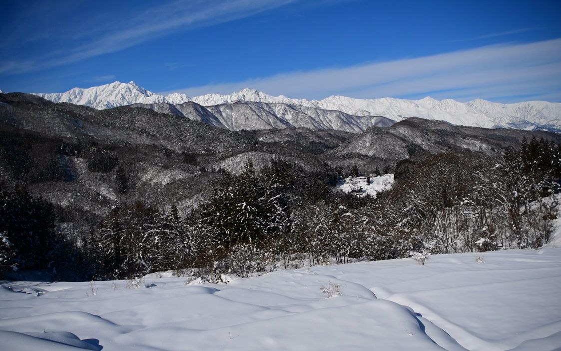 【超清日本】第一視角 長野縣大町市美麗的雪景 (1080p高清版) 2022.