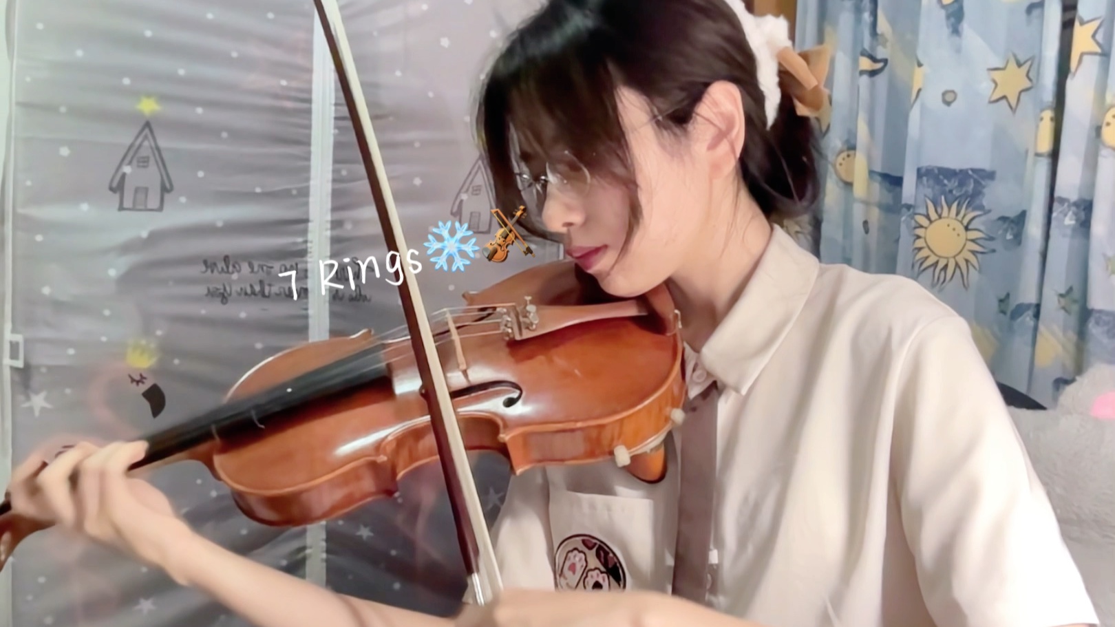 【violin solo/制造噪音】7 Rings!哔哩哔哩bilibili