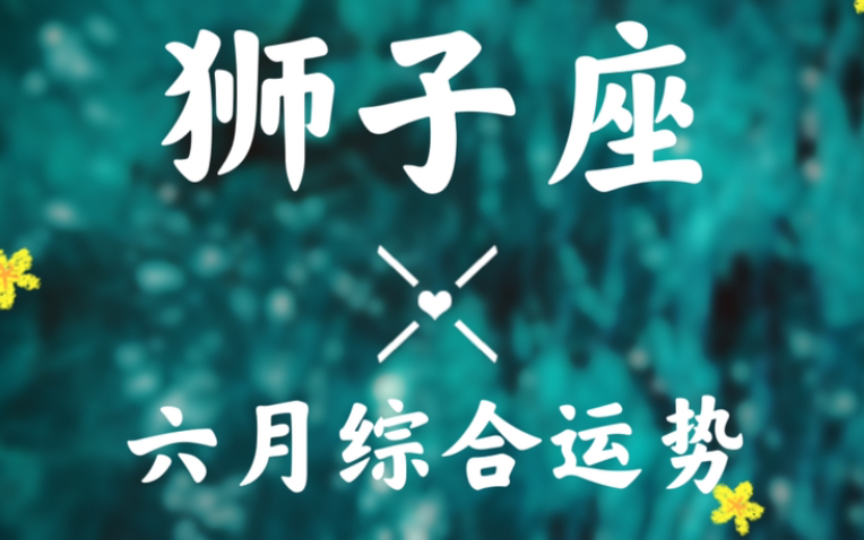 狮子座六月超详细综合运势播报“快乐会变得更加简单和美好”哔哩哔哩bilibili