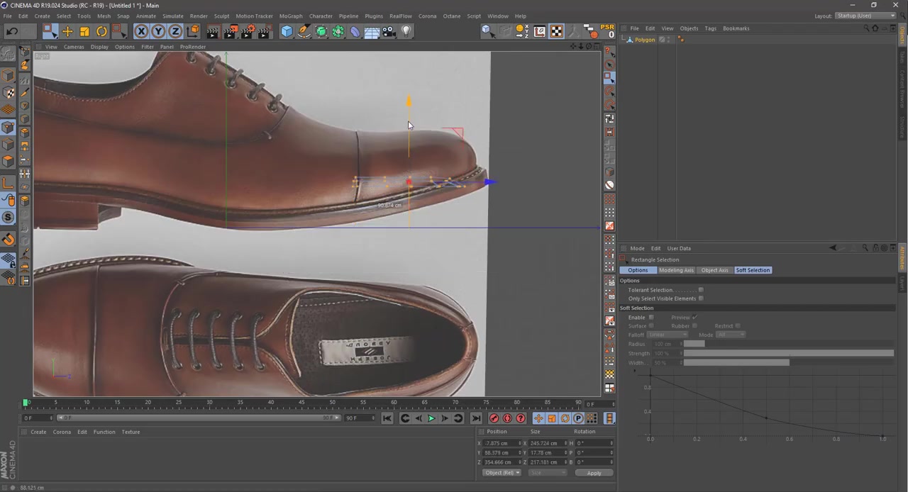 Cinema 4D Tutorial鞋子精细建模RIZOM展UV技巧Substance painter绘制模型细节受益匪浅!哔哩哔哩bilibili