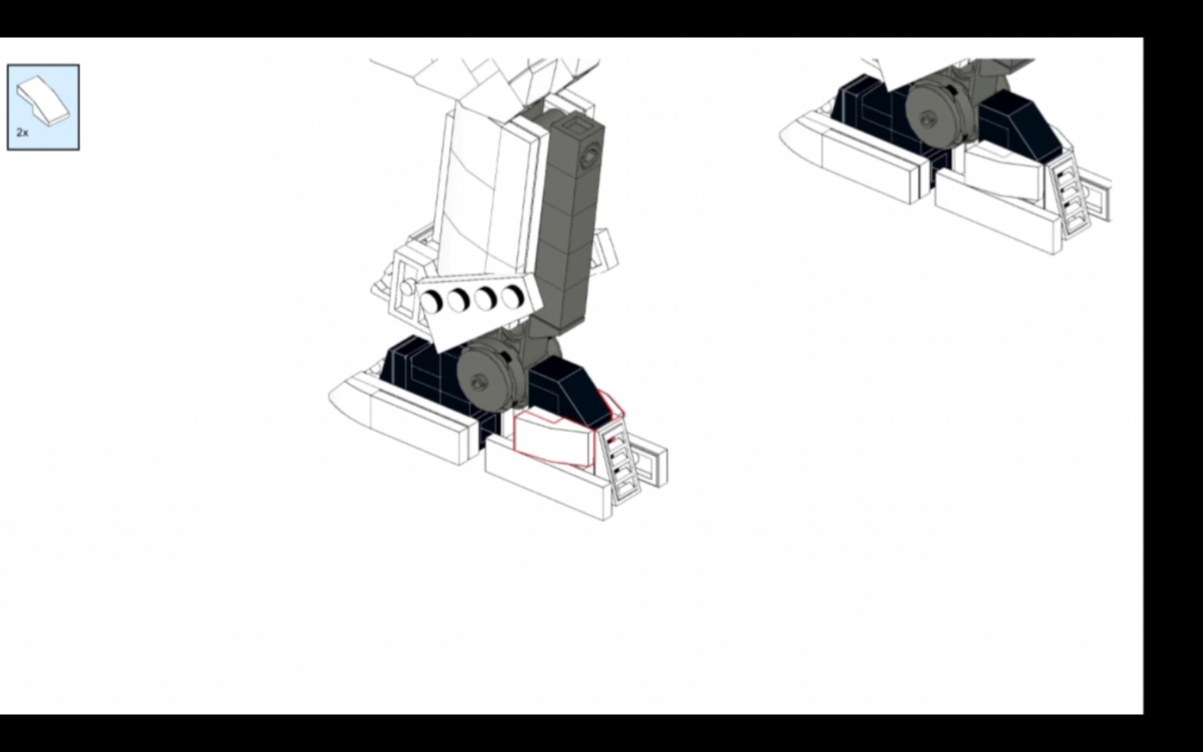 乐高moc 环太平洋 隐形浪人 图纸分享 双腿(3)