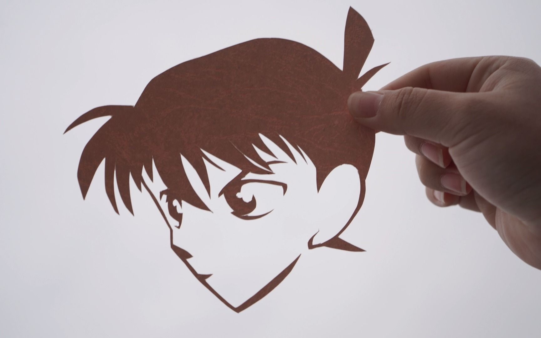 活动  刻纸|名侦探柯南大头简单动漫人工藤新一 十分钟就可以完成的