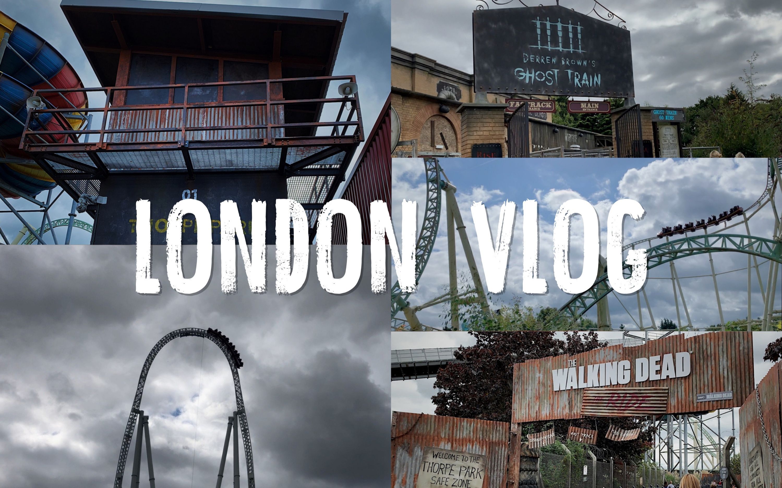 zz全英国最快过山车惊悚主题游乐园thorpepark英国留学vlog