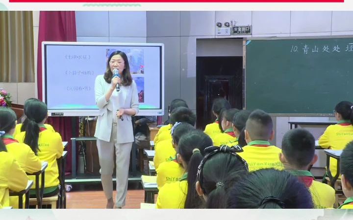 [图]小学语文5年级下册《青山处处埋忠骨》一等奖课堂实录教学设计课件优质公开课视频