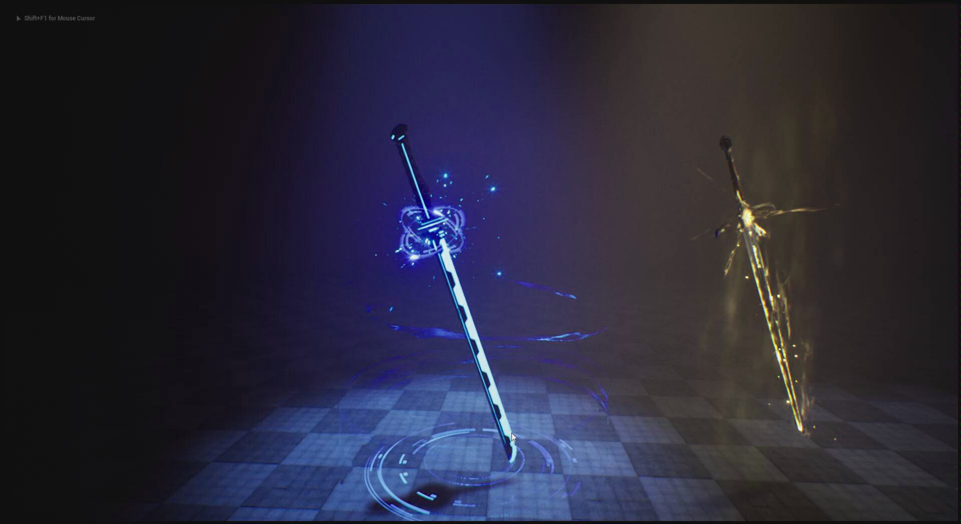 ue4vfx科技风格武士刀