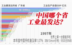 下载视频: 中国哪个省工业最发达？进来看看就知道了！【数据可视化】