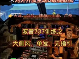 Download Video: 波音737单发、大侧风、无指引