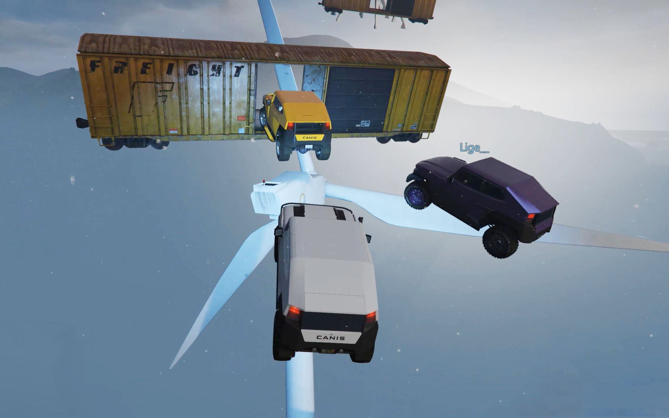 【乐美解说gta5】隐形壁走加火车厢钻洞 科技作者的图没有那么简单