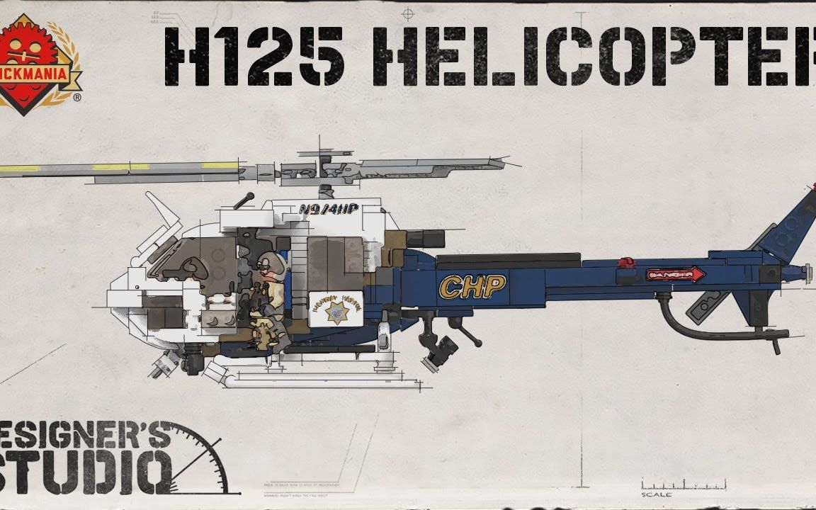 [图]【Brickmania TV】H125 Helicopter - California Highway Patrol Aircraft