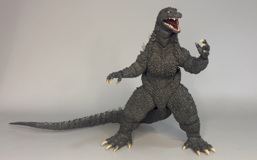 再版风暴卷起来,万代2002战龙哥斯拉shm,再版开箱测评!