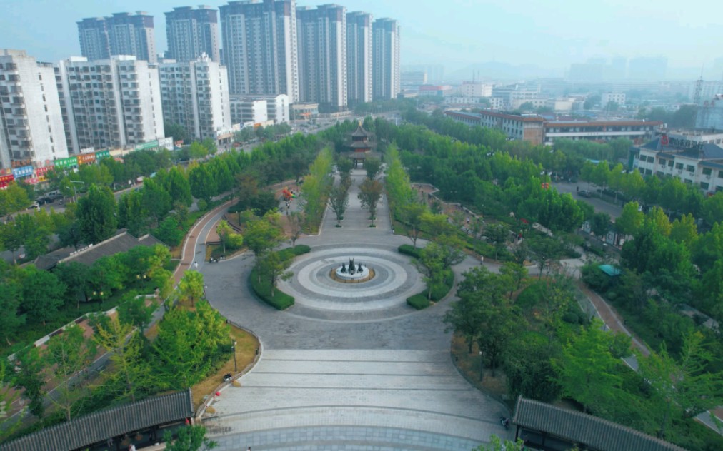 山东梁山麒麟公园美丽景色