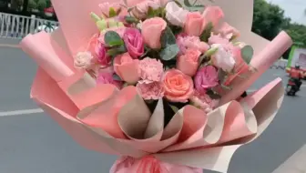 花艺教程 4张纸花泥花束教程 哔哩哔哩 Bilibili