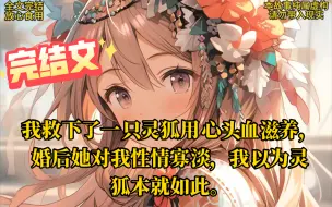 Download Video: 【完结文】我救下了一只灵狐用心头血滋养，婚后她对我性情寡淡，我以为灵狐本就如此。