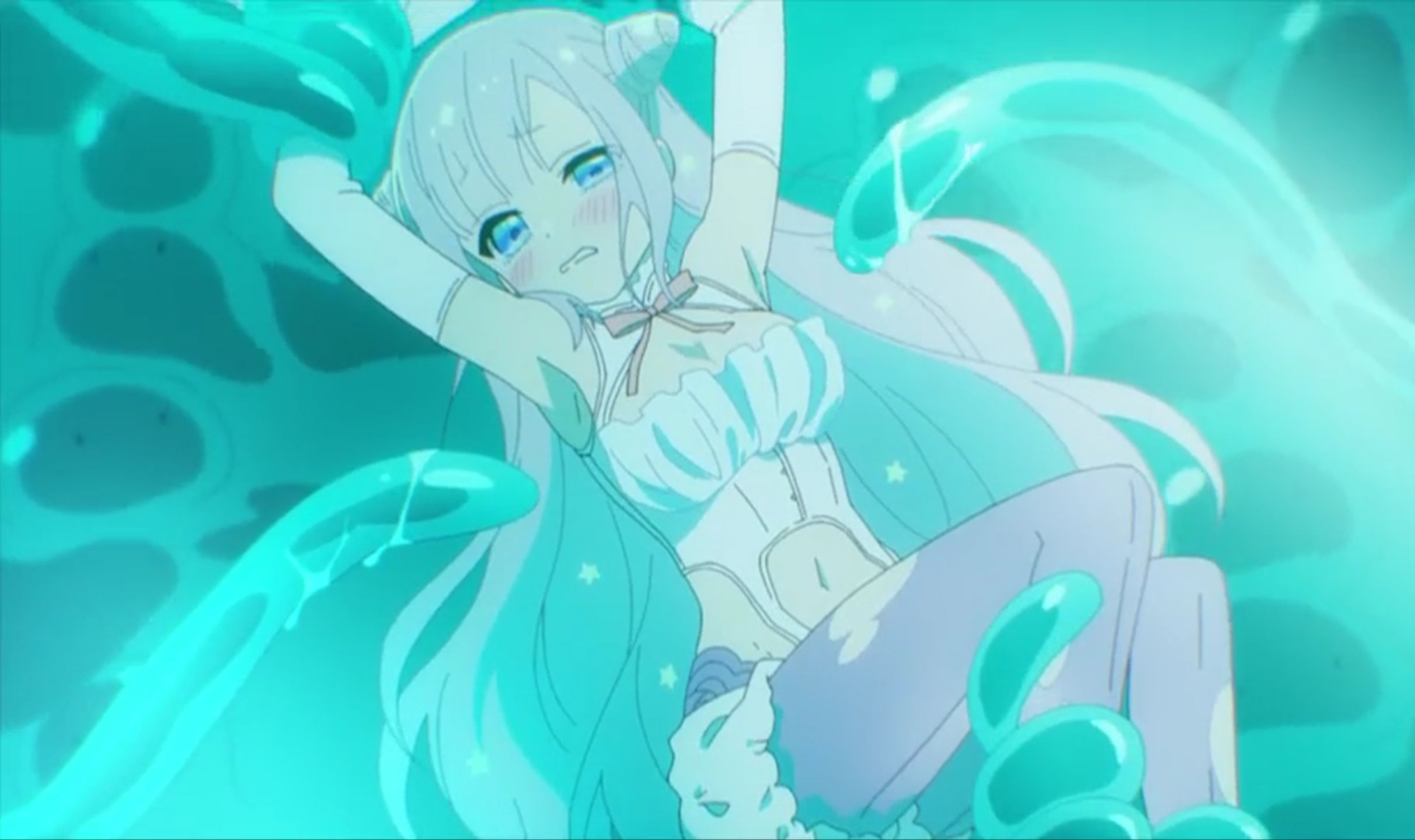 魔法少女被史莱姆狠狠玩弄,男主看不下去了!