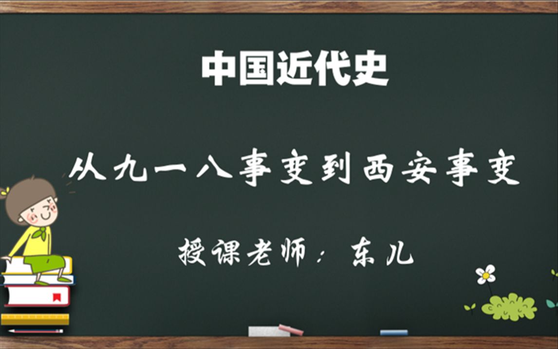 [图]中考中国近代史-12.从九一八事变到西安事变