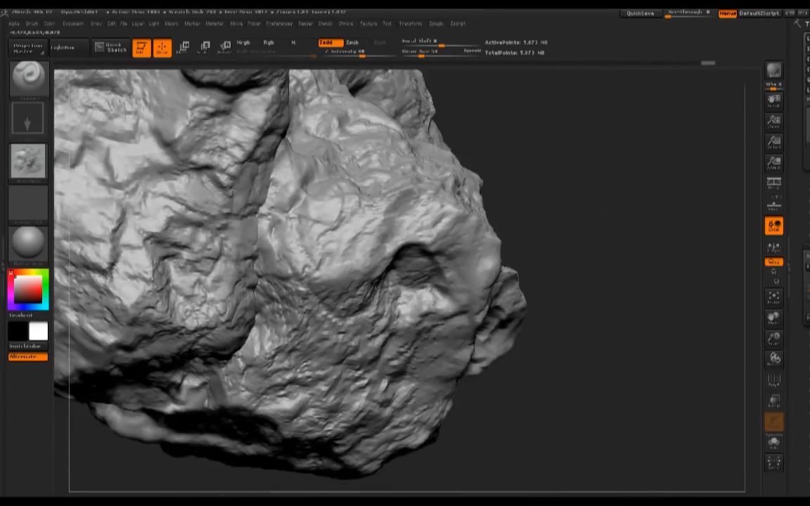 zbrush建模教程雕刻岩石bytomnewbury