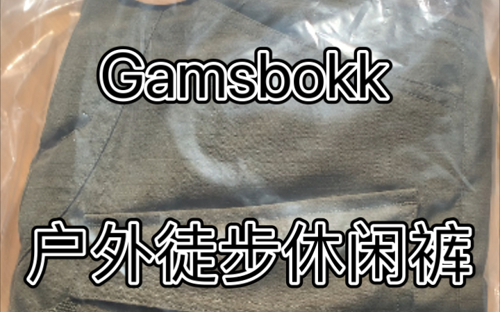 Ufpro 关联品牌Gamsbokk 户外徒步休闲裤伪开箱测评哔哩哔哩bilibili