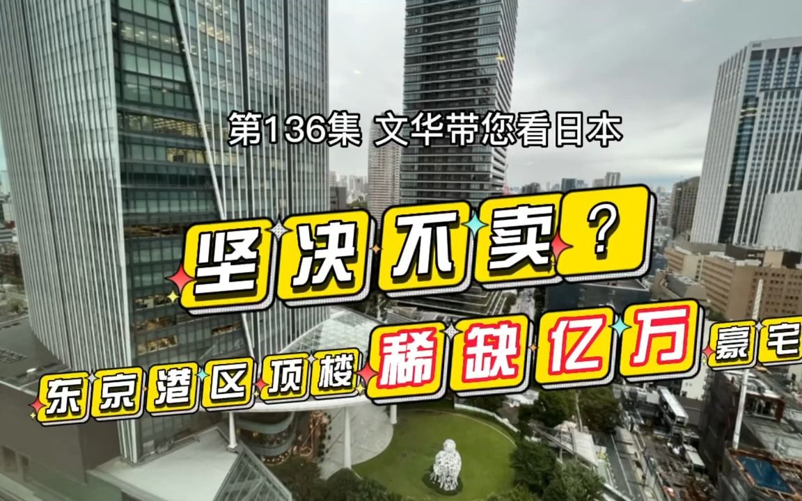 【日本探房】东京港区顶楼亿万豪宅 | 坚决不卖?| 窗景赏东京塔 | 大面积超稀缺哔哩哔哩bilibili