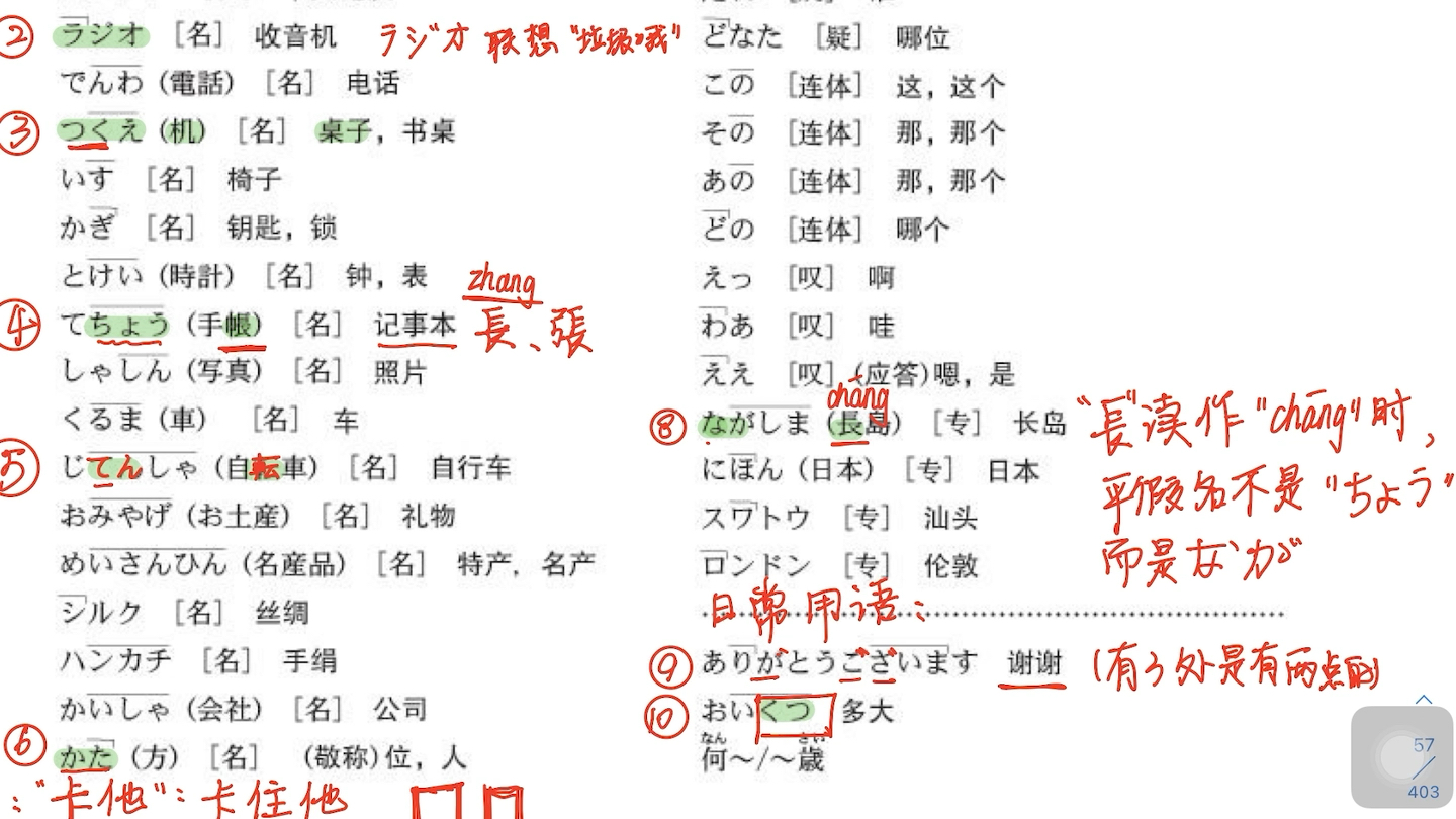 [图]《新标日初级上册》第2课日语单词记忆技巧