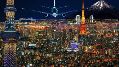 東京の空 昭和 レトロ ゼンマイ 豆ヒコーキ 1箱 12点入り 日本製 飛行機