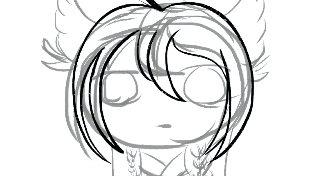 摸一只紧那罗,在procreate上画的